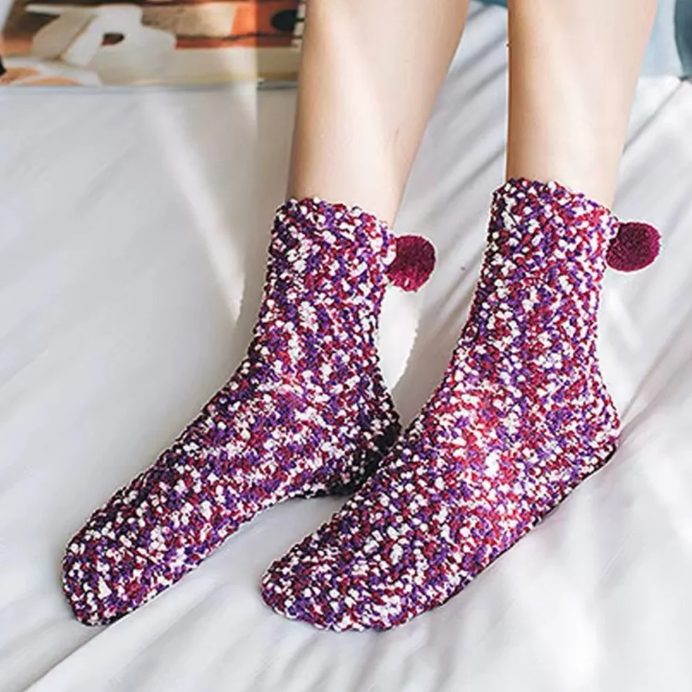 Socks with Pom Poms
